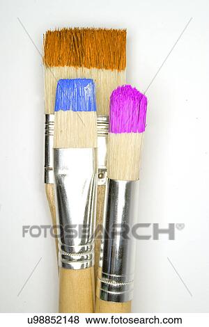 Paint brushes View Large Photo Image Stock Photo - Paint brushes . Fotosearch