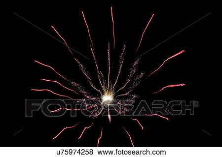 Stock Photo - Pink fireworks . Fotosearch