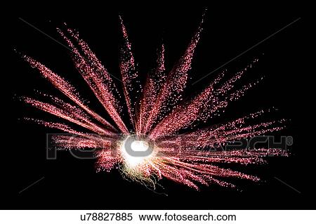 Stock Photography - Pink fireworks . Fotosearch