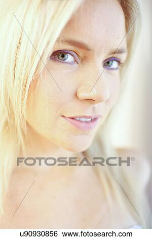 Stock Photograph - Pretty blonde . Fotosearch
