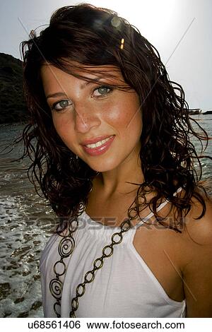 Stock Photograph - Pretty woman . Fotosearch