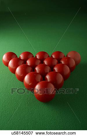 Stock Photo - Red billiards . Fotosearch