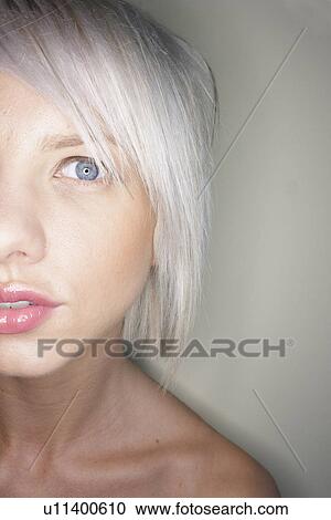 Stock Image - Scared blonde . Fotosearch
