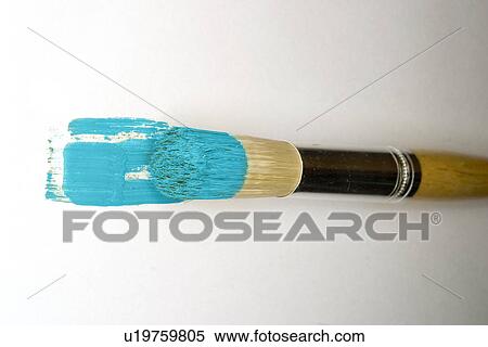 Teal paint brush View Large Photo Image Stock Photography - Teal paint brush. Fotosearch