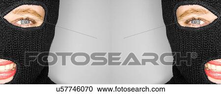 Twins in ski masks View Large Photo Image Stock Image - Twins in ski masks . Fotosearch