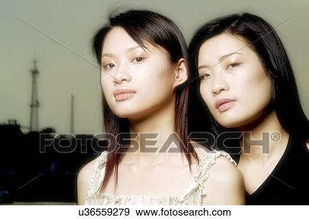 Two woman View Large Photo Image Stock Photo - Two woman . Fotosearch