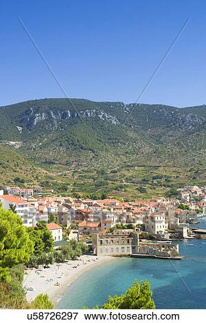 Village on the coast View Large Photo Image Stock Photo - Village on the coast . Fotosearch