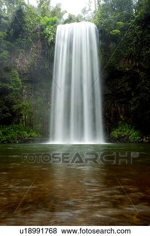 Waterfall View Large Photo Image Stock Photo - Waterfall. Fotosearch