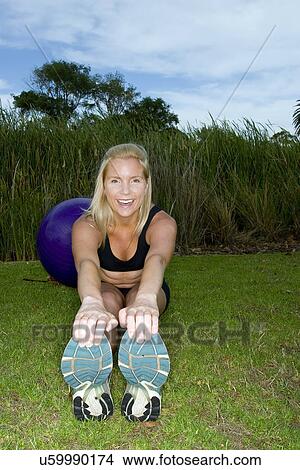 Picture - Woman excising . Fotosearch