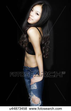 Stock Photo - Young woman modeling . Fotosearch