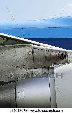 Stock Image - An old boeing 747, seen from the side. Fotosearch