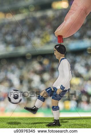 Digitally generated image of soccer player kicking ball in stadium View Large Photo Image Stock Photography - Digitally generated image of soccer player kicking ball in stadium. Fotosearch