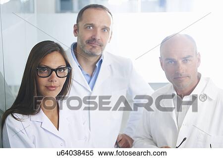 Stock Photography - Doctors posing for camera. Fotosearch