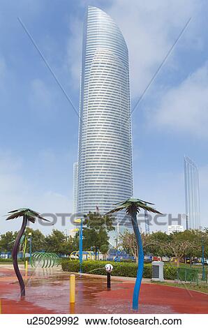 Downtown Abu Dhabi, Landmark Tower, Family Park, United Arab Emirates View Large Photo Image Stock Image - Downtown Abu Dhabi, Landmark Tower, Family Park, United Arab Emirates. Fotosearch