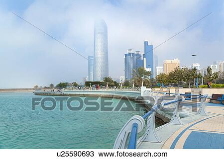 Downtown Abu Dhabi, Landmark Tower, Baynunah Tower, United Arab Emirates View Large Photo Image Stock Image - Downtown Abu Dhabi, Landmark Tower, Baynunah Tower, United Arab Emirates. Fotosearch