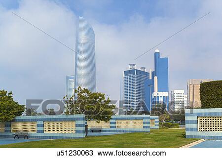 Downtown Abu Dhabi, Landmark Tower, Baynunah Tower, United Arab Emirates View Large Photo Image Stock Image - Downtown Abu Dhabi, Landmark Tower, Baynunah Tower, United Arab Emirates. Fotosearch