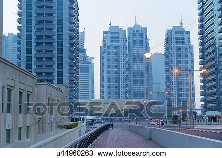 Dubai Marina at daytime, United Arab Emirates View Large Photo Image Stock Image - Dubai Marina at daytime, United Arab Emirates. Fotosearch