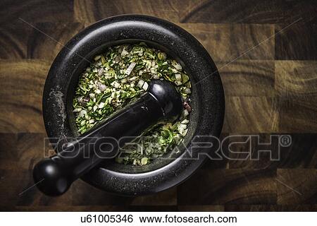 Ingredients for making green curry paste in mortar View Large Photo Image Stock Photograph - Ingredients for making green curry paste in mortar. Fotosearch