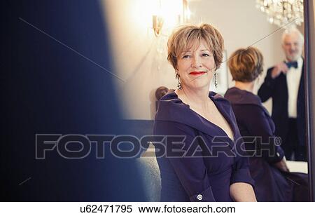 Mature woman smiling, portrait View Large Photo Image Stock Photography - Mature woman smiling, portrait. Fotosearch