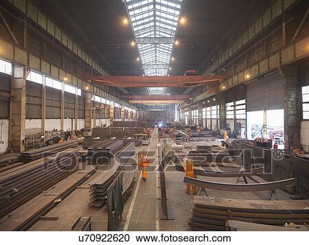 Overview of workers in marine fabrication factory View Large Photo Image Stock Image - Overview of workers in marine fabrication factory. Fotosearch