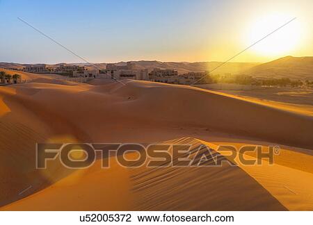 Rub al-Khali desert, empty quarter, Liwa desert, Qasr Al Sarab Desert Resort, United Arab Emirates View Large Photo Image Stock Image - Rub al-Khali desert, empty quarter, Liwa desert, Qasr Al Sarab Desert Resort, United Arab Emirates. Fotosearch
