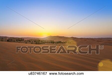 Rub al-Khali desert, empty quarter, Liwa desert, Qasr Al Sarab Desert Resort, United Arab Emirates View Large Photo Image Stock Photo - Rub al-Khali desert, empty quarter, Liwa desert, Qasr Al Sarab Desert Resort, United Arab Emirates. Fotosearch