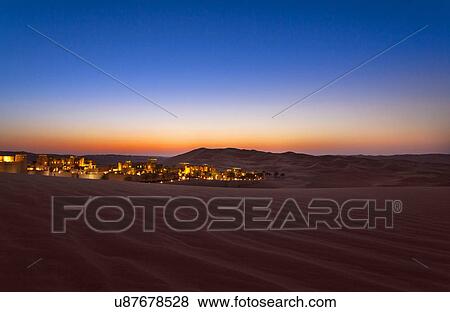 Rub al-Khali desert, empty quarter, Liwa desert, Qasr Al Sarab Desert Resort, United Arab Emirates View Large Photo Image Stock Photo - Rub al-Khali desert, empty quarter, Liwa desert, Qasr Al Sarab Desert Resort, United Arab Emirates. Fotosearch