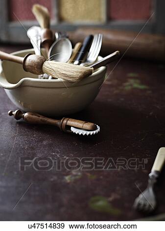 Stock Photo - Winter pie baking preparation. Fotosearch