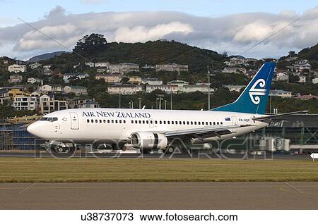 Air New Zealand Boeing 737-300 at Wellington Airport View Large Photo Image Stock Image - Air New Zealand Boeing 737-300 at Wellington Airport. Fotosearch