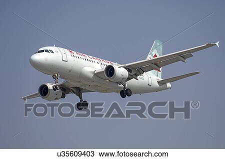 Stock Image - Airbus A319 of Air Canada. Fotosearch