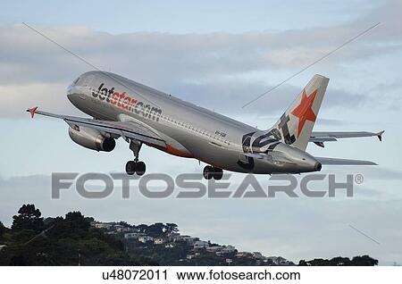 Airbus A320 of Jetstar taking off from Wellington Airport View Large Photo Image Stock Image - Airbus A320 of Jetstar taking off from Wellington Airport. Fotosearch