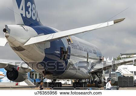 Stock Photograph - Airbus A380 flight . Fotosearch