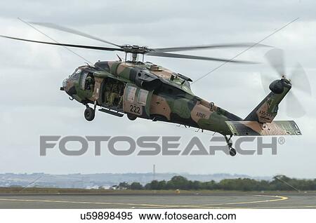 Stock Photography - Australian Army Sikorsky S-70A-9 Black Hawk helicopter. Fotosearch