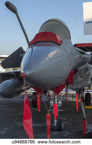 Stock Photograph - Dassault Rafale of the French Navy at Paris Air Show. Fotosearch