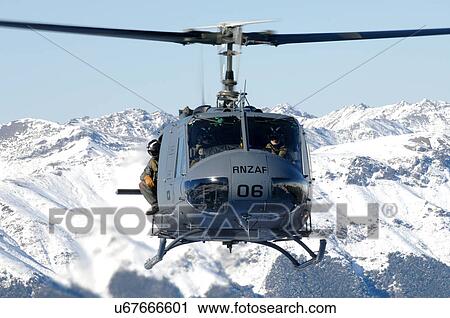 Stock Image - Front view of a Bell UH-1H. Fotosearch