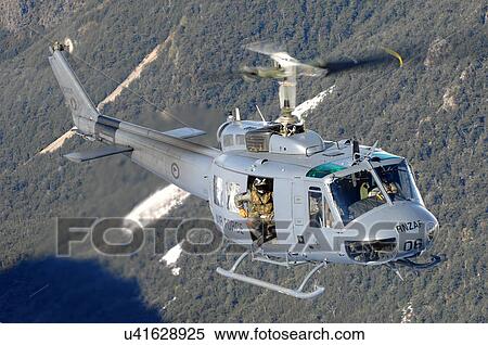 Stock Photography - High angle view of Bell UH-1H. Fotosearch