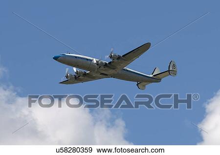 Stock Photo - Lockheed L-1049F Super Constellation at Paris Air Show . Fotosearch