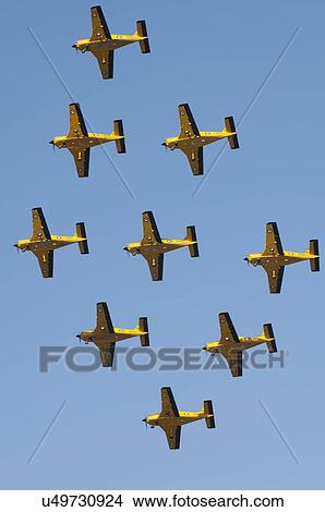 Picture - Pacific Aerospace CT-4E Airtrainers over Whenuapai Air Base. Fotosearch