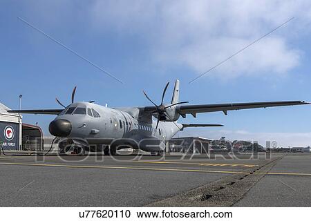 Stock Image - Portuguese Air Force C295 parked at Wellington Airport. Fotosearch