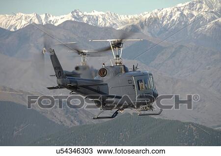 Stock Image - Rear view of a Bell UH-1H. Fotosearch