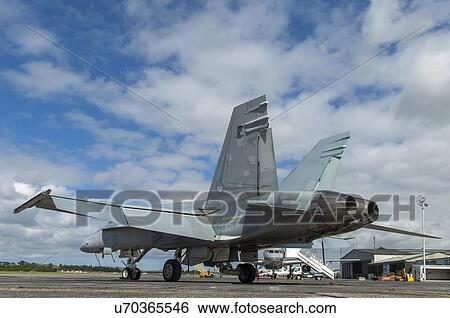 Rear view of RAAF McDonnell Douglas F/A-18A at Whenuapai Air Base View Large Photo Image Stock Photograph - Rear view of RAAF McDonnell Douglas F/A-18A at Whenuapai Air Base. Fotosearch
