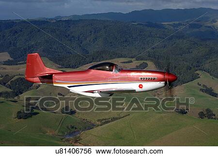 Thunder Mustang in flight near Auckland View Large Photo Image Stock Photograph - Thunder Mustang in flight near Auckland. Fotosearch