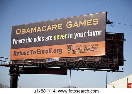 Obamacare billboard View Large Photo Image Picture - Obamacare billboard . Fotosearch