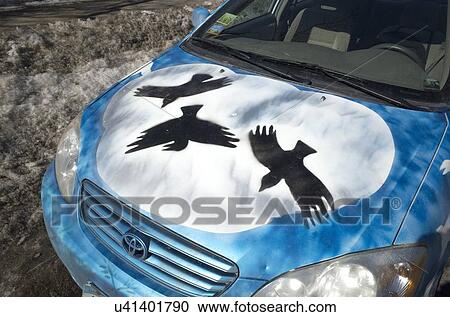 Stock Image - Painted car. Fotosearch