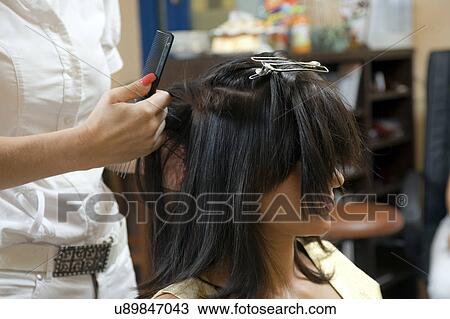 At the hairdressers View Large Photo Image Stock Image - At the hairdressers. Fotosearch