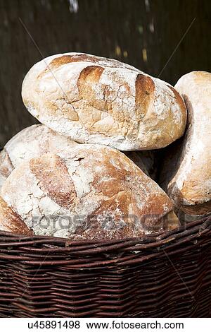 Basket of bread View Large Photo Image Stock Photo - Basket of bread. Fotosearch