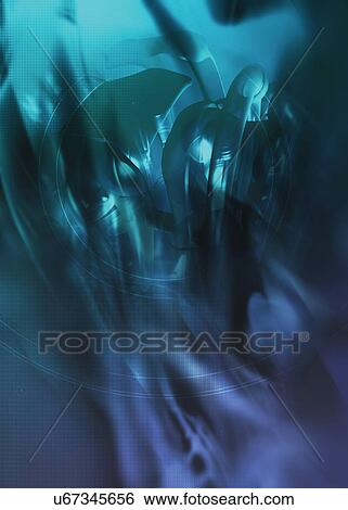 Stock Photograph - Blue abstract background. Fotosearch