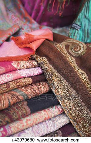 Stock Image - Colorful fabric. Fotosearch