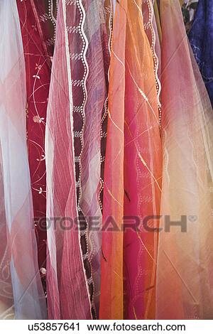 Stock Image - Colorful scarves. Fotosearch
