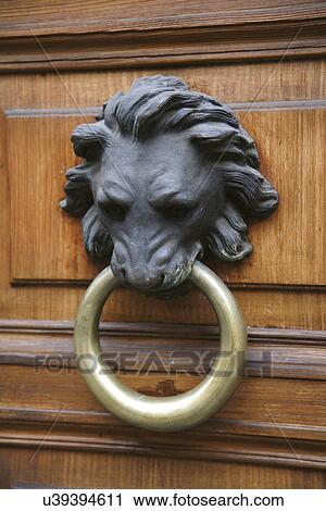 Stock Image - Door knocker. Fotosearch